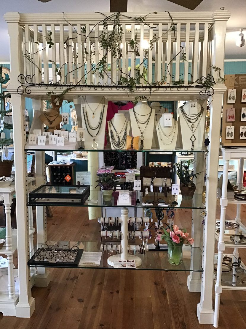 Jewelry display at The Hickory Stick